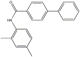 N-(2,4-dimethylphenyl)[1,1'-biphenyl]-4-carboxamide 구조식 이미지