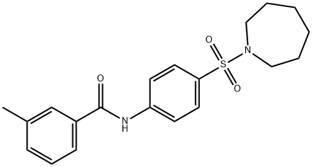 N-[4-(azepan-1-ylsulfonyl)phenyl]-3-methylbenzamide Structure