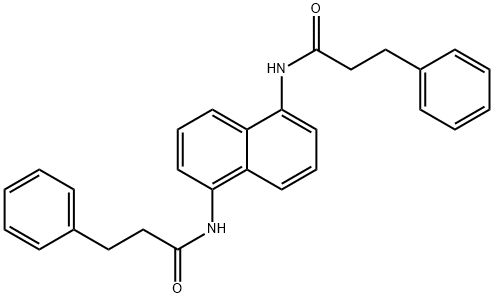 3-phenyl-N-{5-[(3-phenylpropanoyl)amino]-1-naphthyl}propanamide 구조식 이미지