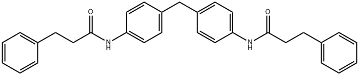 3-phenyl-N-(4-{4-[(3-phenylpropanoyl)amino]benzyl}phenyl)propanamide Structure