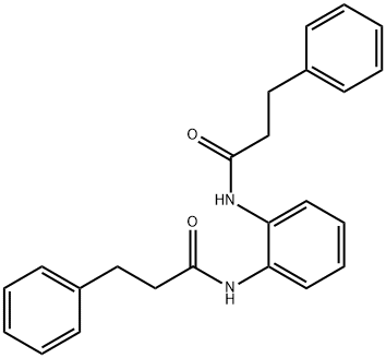 3-phenyl-N-{2-[(3-phenylpropanoyl)amino]phenyl}propanamide Structure