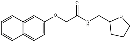 2-(2-naphthyloxy)-N-(tetrahydro-2-furanylmethyl)acetamide 구조식 이미지