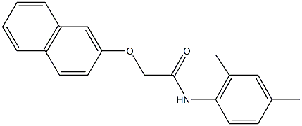 N-(2,4-dimethylphenyl)-2-(2-naphthyloxy)acetamide 구조식 이미지