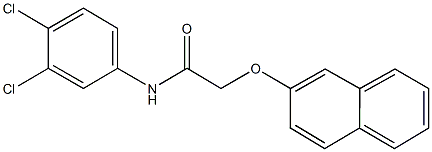 N-(3,4-dichlorophenyl)-2-(2-naphthyloxy)acetamide 구조식 이미지