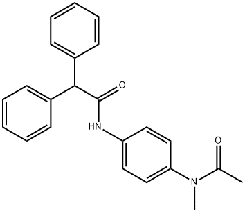 N-{4-[acetyl(methyl)amino]phenyl}-2,2-diphenylacetamide Structure