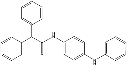 N-(4-anilinophenyl)-2,2-diphenylacetamide 구조식 이미지