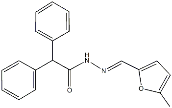 N'-[(5-methyl-2-furyl)methylene]-2,2-diphenylacetohydrazide 구조식 이미지