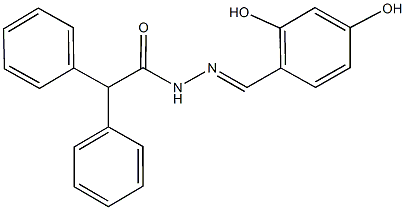 N'-(2,4-dihydroxybenzylidene)-2,2-diphenylacetohydrazide Structure