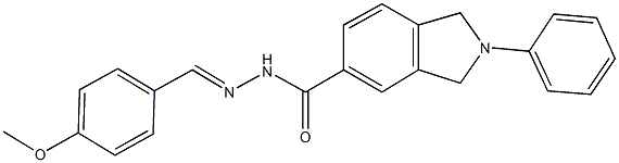 N'-(4-methoxybenzylidene)-2-phenyl-5-isoindolinecarbohydrazide 구조식 이미지