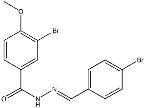 3-bromo-N'-(4-bromobenzylidene)-4-methoxybenzohydrazide Structure