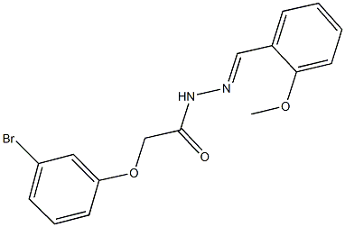 2-(3-bromophenoxy)-N'-(2-methoxybenzylidene)acetohydrazide Structure