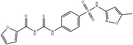4-{[(2-furoylamino)carbothioyl]amino}-N-(5-methyl-3-isoxazolyl)benzenesulfonamide Structure