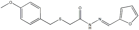 N'-(2-furylmethylene)-2-[(4-methoxybenzyl)sulfanyl]acetohydrazide Structure