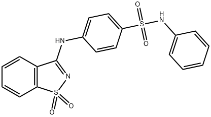 4-[(1,1-dioxido-1,2-benzisothiazol-3-yl)amino]-N-phenylbenzenesulfonamide Structure