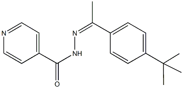 N'-[1-(4-tert-butylphenyl)ethylidene]isonicotinohydrazide Structure