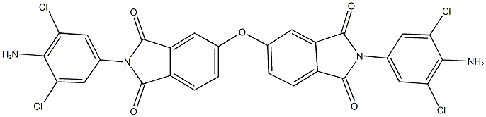 2-(4-amino-3,5-dichlorophenyl)-5-{[2-(4-amino-3,5-dichlorophenyl)-1,3-dioxo-2,3-dihydro-1H-isoindol-5-yl]oxy}-1H-isoindole-1,3(2H)-dione 구조식 이미지