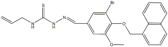 3-bromo-5-methoxy-4-(1-naphthylmethoxy)benzaldehyde N-allylthiosemicarbazone Structure