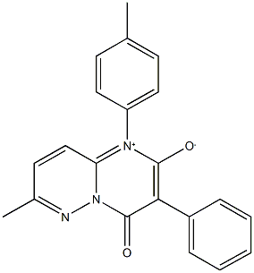 7-methyl-1-(4-methylphenyl)-4-oxo-3-phenyl-4H-pyrimido[1,2-b]pyridazin-1-ium-2-olate Structure