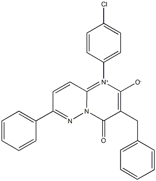 3-benzyl-1-(4-chlorophenyl)-4-oxo-7-phenyl-4H-pyrimido[1,2-b]pyridazin-1-ium-2-olate Structure