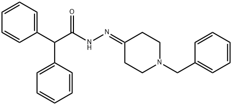 N'-(1-benzyl-4-piperidinylidene)-2,2-diphenylacetohydrazide 구조식 이미지