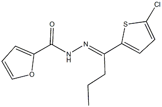 N'-[1-(5-chloro-2-thienyl)butylidene]-2-furohydrazide Structure