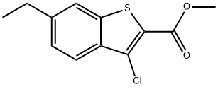 methyl 3-chloro-6-ethyl-1-benzothiophene-2-carboxylate 구조식 이미지