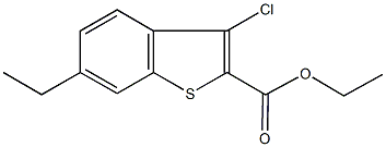 ethyl 3-chloro-6-ethyl-1-benzothiophene-2-carboxylate Structure