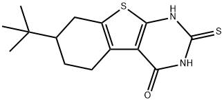 7-tert-butyl-2-sulfanyl-5,6,7,8-tetrahydro[1]benzothieno[2,3-d]pyrimidin-4(3H)-one Structure