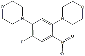 4-[4-fluoro-2-nitro-5-(4-morpholinyl)phenyl]morpholine 구조식 이미지