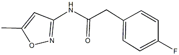 2-(4-fluorophenyl)-N-(5-methyl-3-isoxazolyl)acetamide Structure