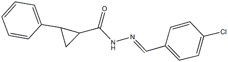 N'-(4-chlorobenzylidene)-2-phenylcyclopropanecarbohydrazide 구조식 이미지