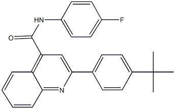 2-(4-tert-butylphenyl)-N-(4-fluorophenyl)-4-quinolinecarboxamide 구조식 이미지