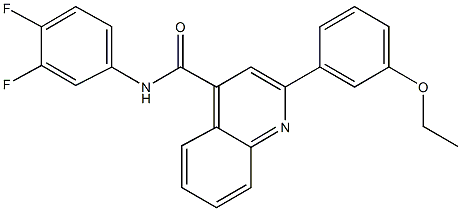 N-(3,4-difluorophenyl)-2-(3-ethoxyphenyl)-4-quinolinecarboxamide 구조식 이미지