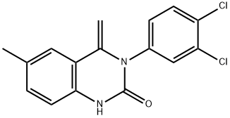 3-(3,4-dichlorophenyl)-6-methyl-4-methylene-3,4-dihydro-2(1H)-quinazolinone 구조식 이미지