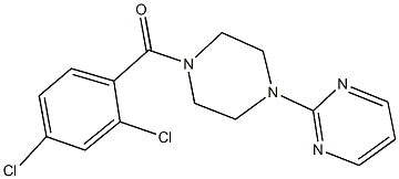 2-[4-(2,4-dichlorobenzoyl)-1-piperazinyl]pyrimidine Structure