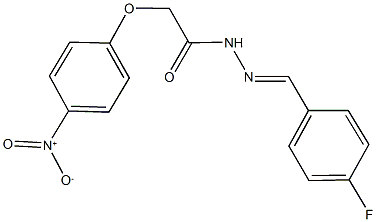 N'-(4-fluorobenzylidene)-2-{4-nitrophenoxy}acetohydrazide Structure