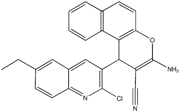 3-amino-1-(2-chloro-6-ethyl-3-quinolinyl)-1H-benzo[f]chromene-2-carbonitrile 구조식 이미지