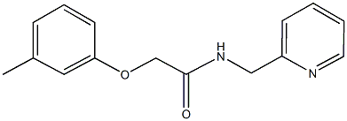 2-(3-methylphenoxy)-N-(2-pyridinylmethyl)acetamide Structure