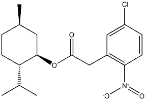 2-isopropyl-5-methylcyclohexyl {5-chloro-2-nitrophenyl}acetate Structure