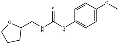 N-(4-methoxyphenyl)-N'-(tetrahydro-2-furanylmethyl)thiourea 구조식 이미지