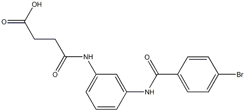 4-{3-[(4-bromobenzoyl)amino]anilino}-4-oxobutanoic acid 구조식 이미지