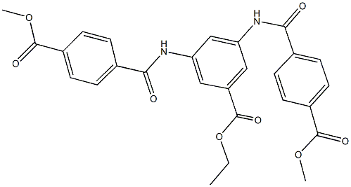 ethyl 3,5-bis{[4-(methoxycarbonyl)benzoyl]amino}benzoate 구조식 이미지