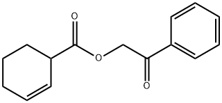 2-oxo-2-phenylethyl 2-cyclohexene-1-carboxylate 구조식 이미지