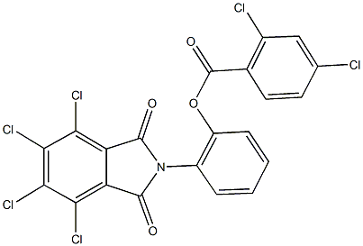 2-(4,5,6,7-tetrachloro-1,3-dioxo-1,3-dihydro-2H-isoindol-2-yl)phenyl 2,4-dichlorobenzoate 구조식 이미지