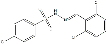 4-chloro-N'-(2,6-dichlorobenzylidene)benzenesulfonohydrazide Structure