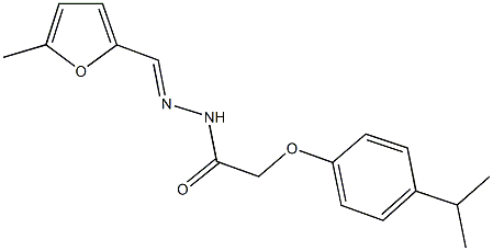 2-(4-isopropylphenoxy)-N'-[(5-methyl-2-furyl)methylene]acetohydrazide Structure