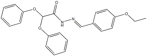 N'-(4-ethoxybenzylidene)-2,2-diphenoxyacetohydrazide 구조식 이미지