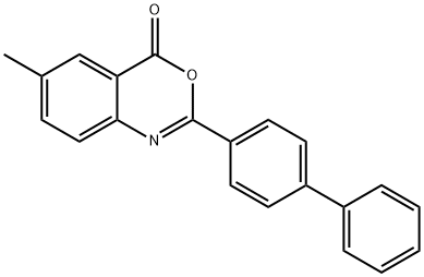 2-[1,1'-biphenyl]-4-yl-6-methyl-4H-3,1-benzoxazin-4-one 구조식 이미지