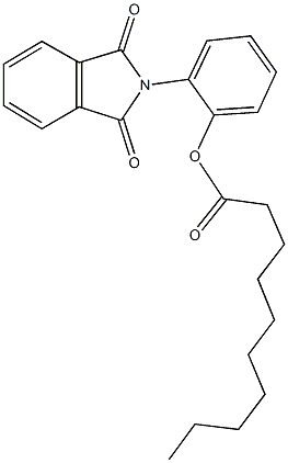 2-(1,3-dioxo-1,3-dihydro-2H-isoindol-2-yl)phenyl decanoate Structure