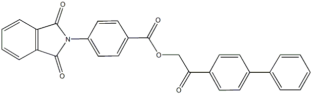 2-[1,1'-biphenyl]-4-yl-2-oxoethyl 4-(1,3-dioxo-1,3-dihydro-2H-isoindol-2-yl)benzoate Structure